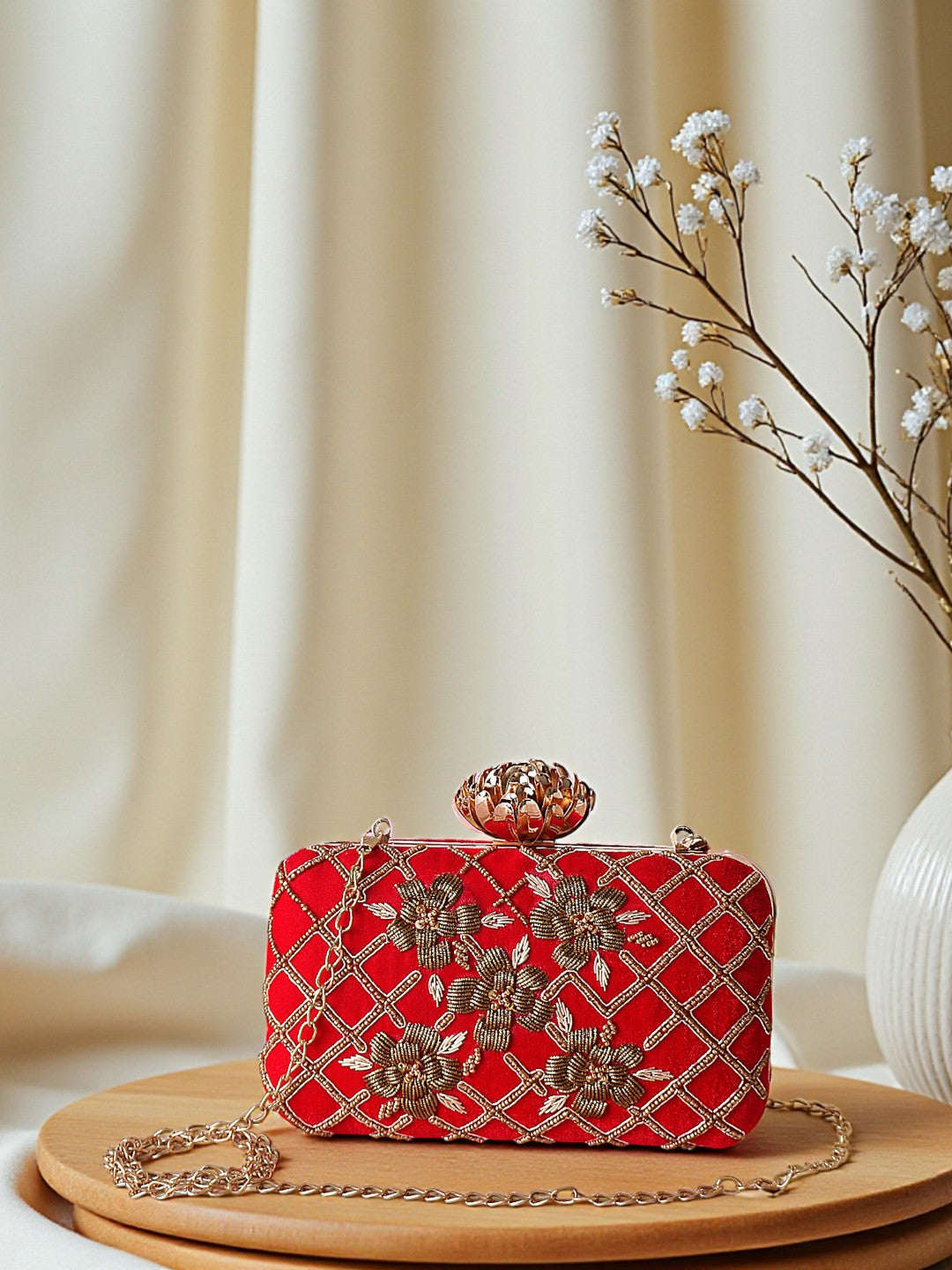 VRPS Embroidered Clutch | Handcrafted Ethnic Bag | SWIS-497