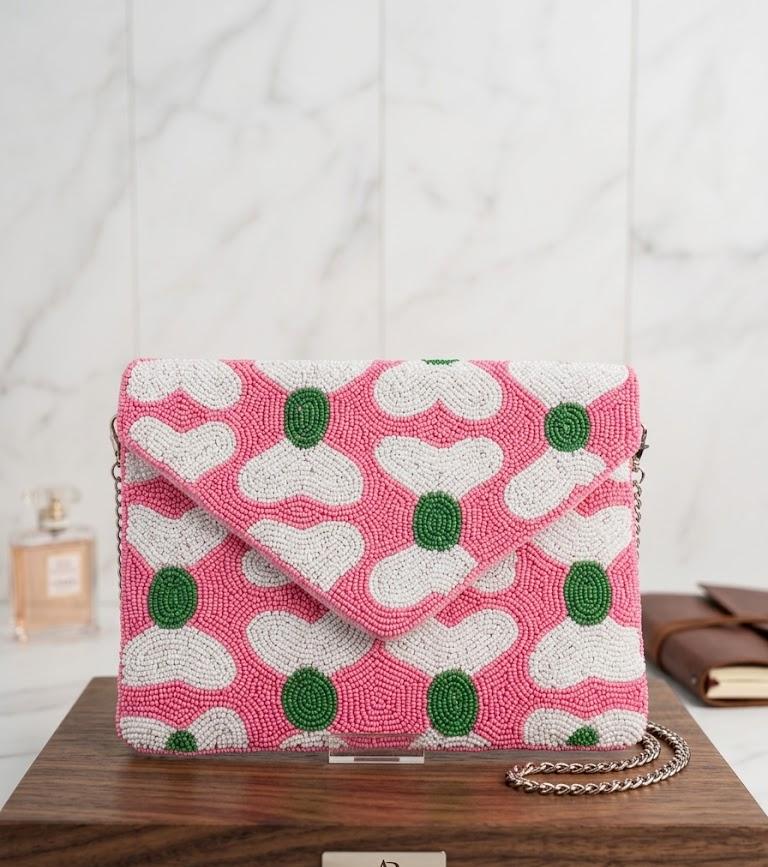 VRPS Beaded Clutch | Handcrafted Ethnic Bag | SWIS-4976