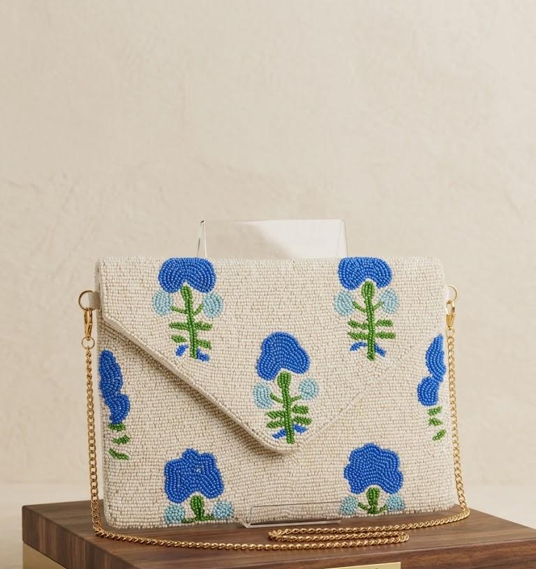 VRPS Beaded Clutch | Handcrafted Ethnic Bag | SWIS-4977