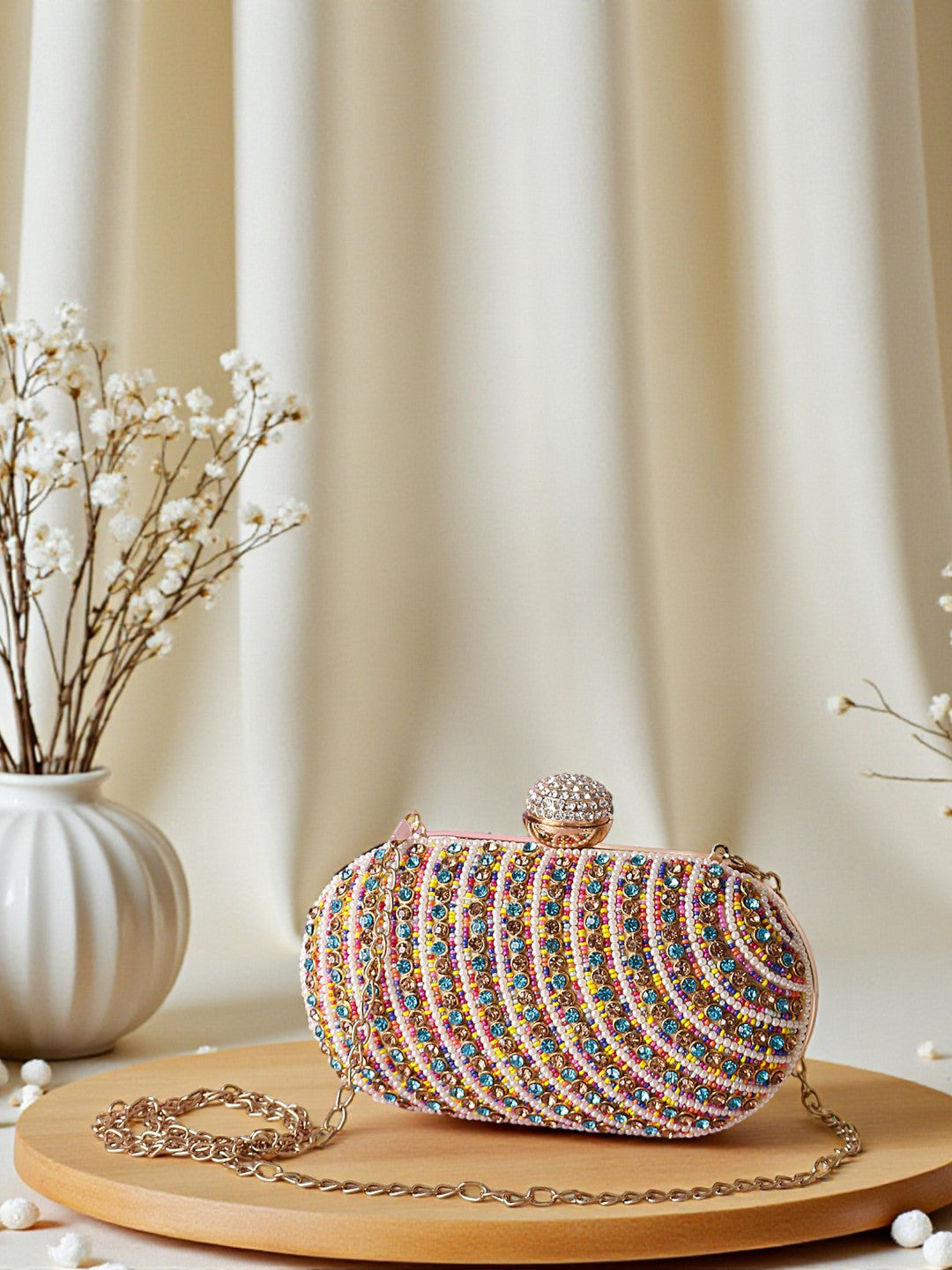 VRPS Embroidered Clutch | Handcrafted Ethnic Bag | SWIS-499
