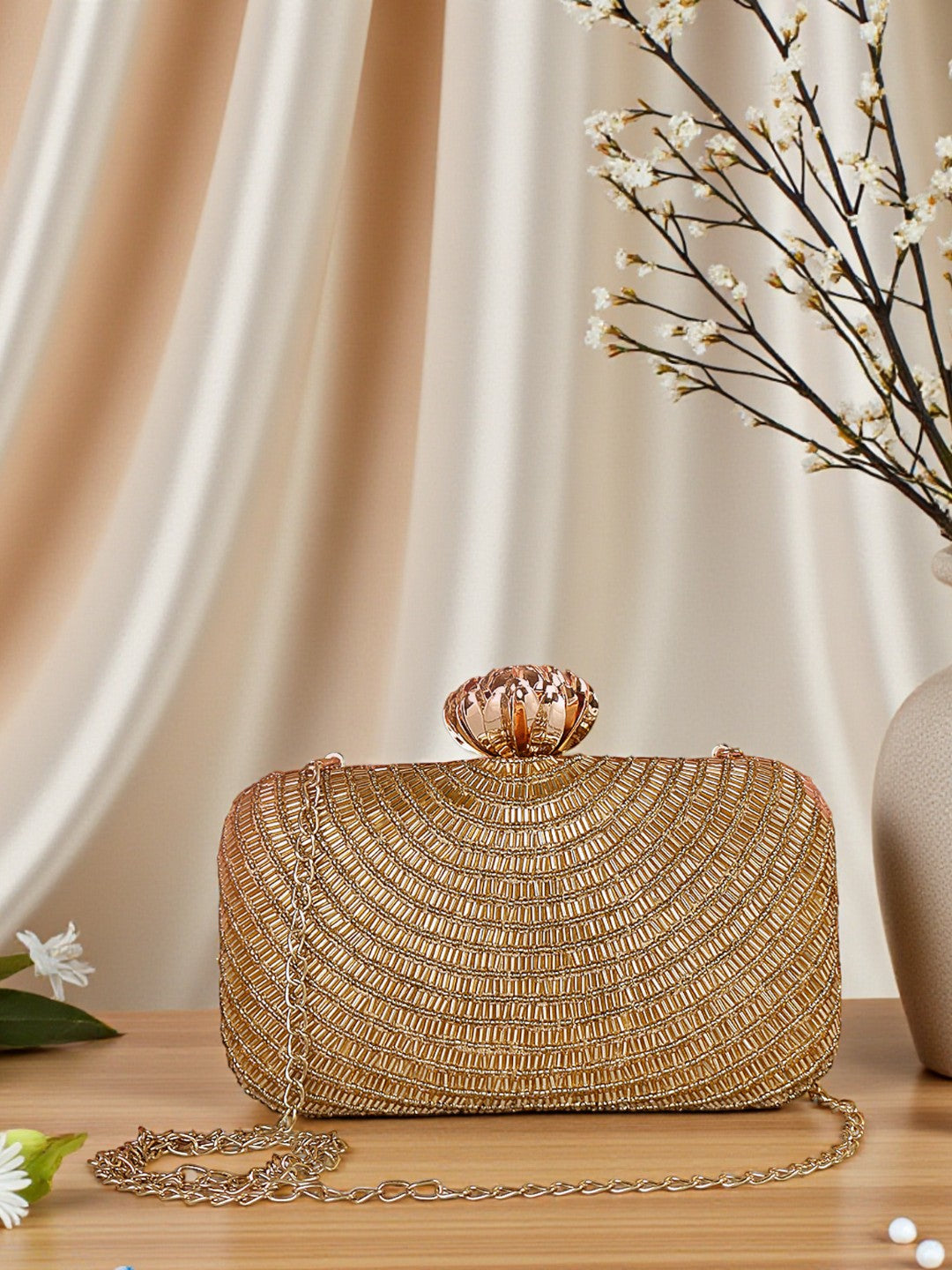 VRPS Embroidered Clutch | Handcrafted Ethnic Bag | SWIS-502