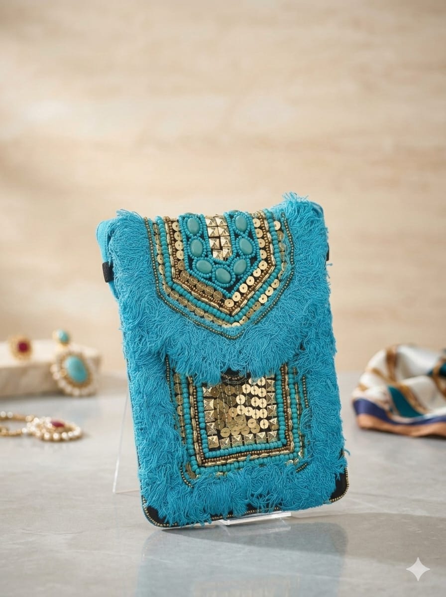 VRPS Mobile Pouch | Handcrafted Ethnic Bag | SWIS-5059
