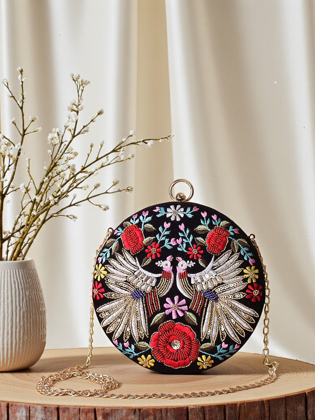 VRPS Embroidered Clutch | Handcrafted Ethnic Bag | SWIS-509