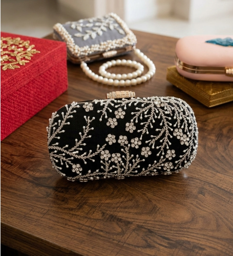 VRPS Embroidered Clutch | Handcrafted Ethnic Bag | SWIS-5091