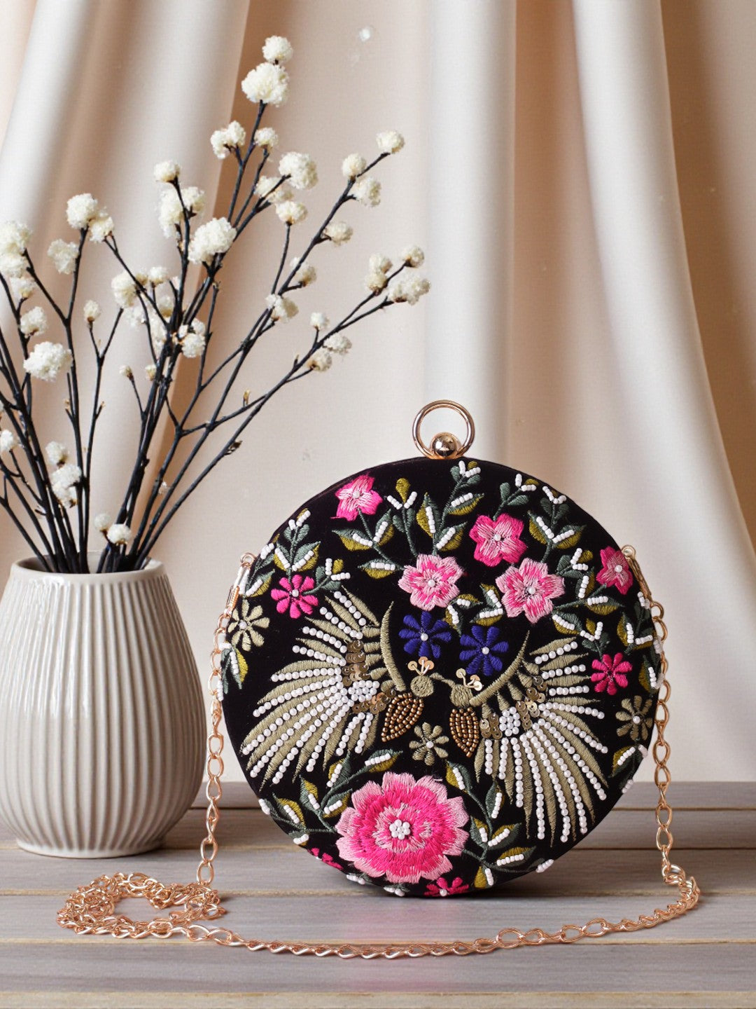 VRPS Embroidered Clutch | Handcrafted Ethnic Bag | SWIS-511