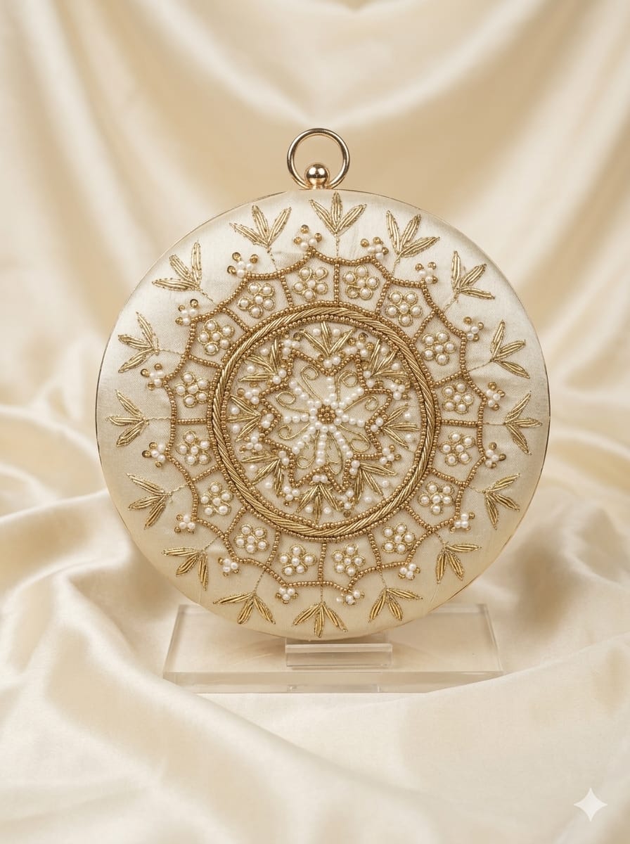 VRPS Embroidered Clutch | Handcrafted Ethnic Bag | SWIS-5129