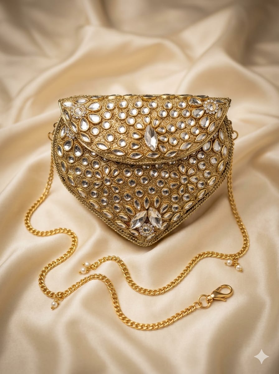 VRPS Metal Clutch | Handcrafted Ethnic Bag | SWIS-5141