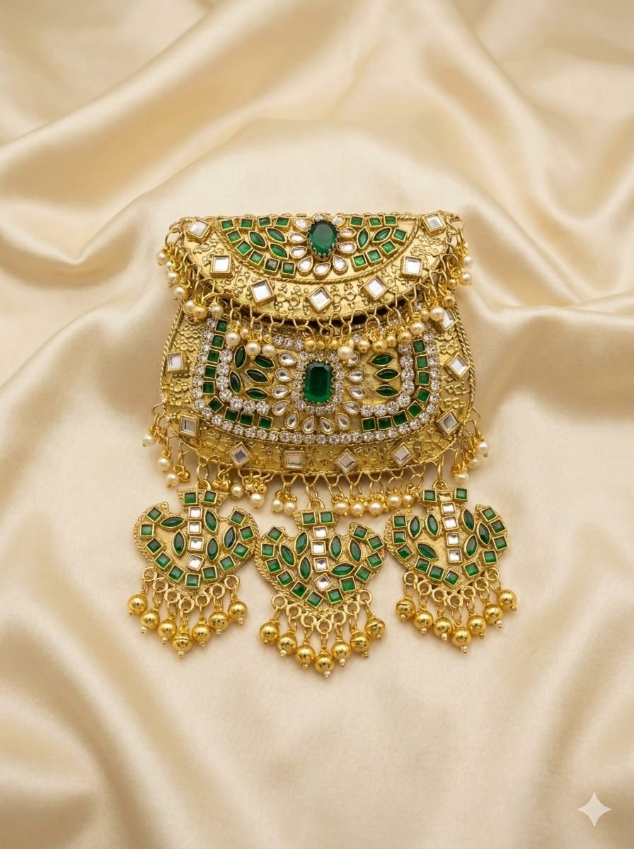 VRPS Metal Clutch | Handcrafted Ethnic Bag | SWIS-5158