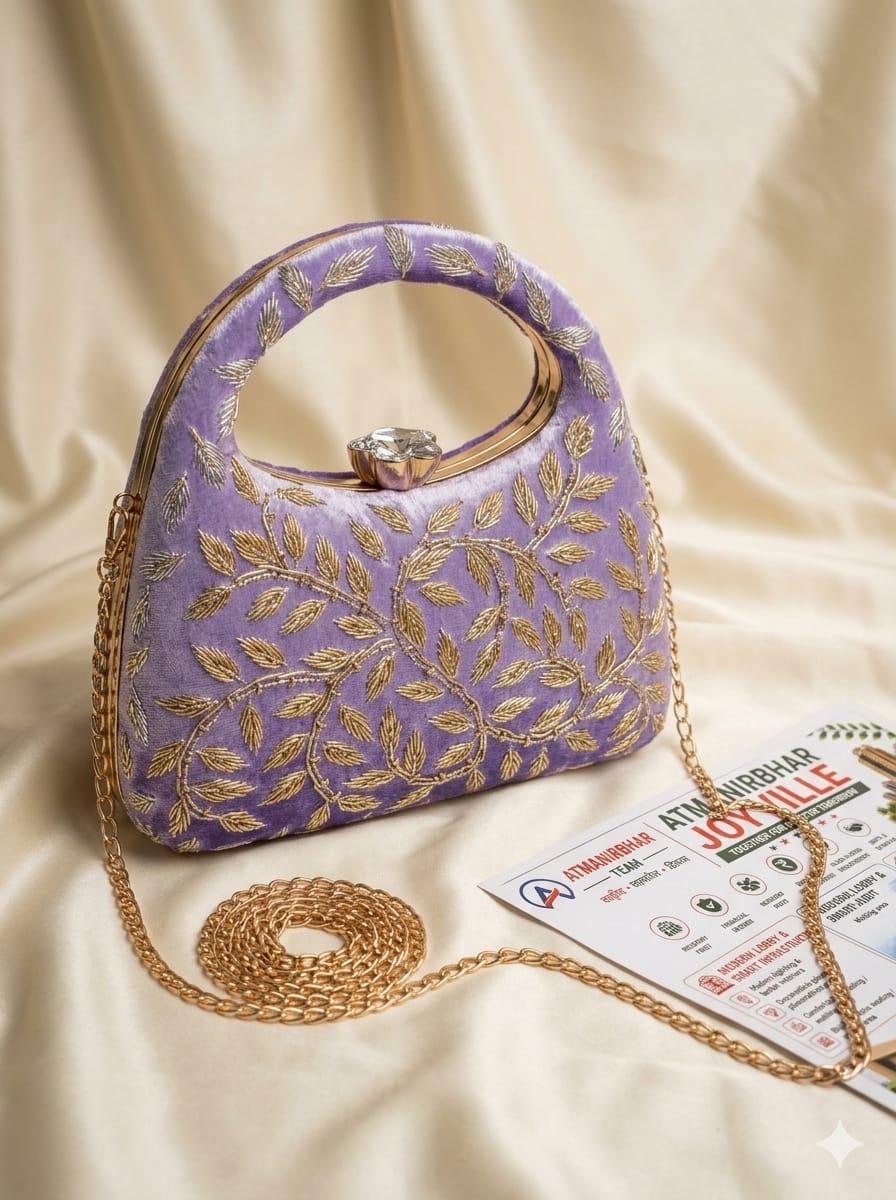VRPS Embroidered Clutch | Handcrafted Ethnic Bag | SWIS-5187