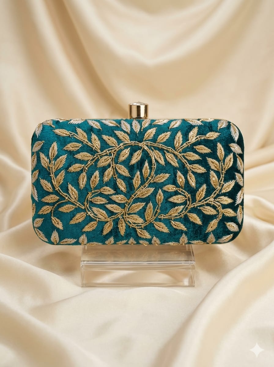 VRPS Embroidered Clutch | Handcrafted Ethnic Bag | SWIS-5200