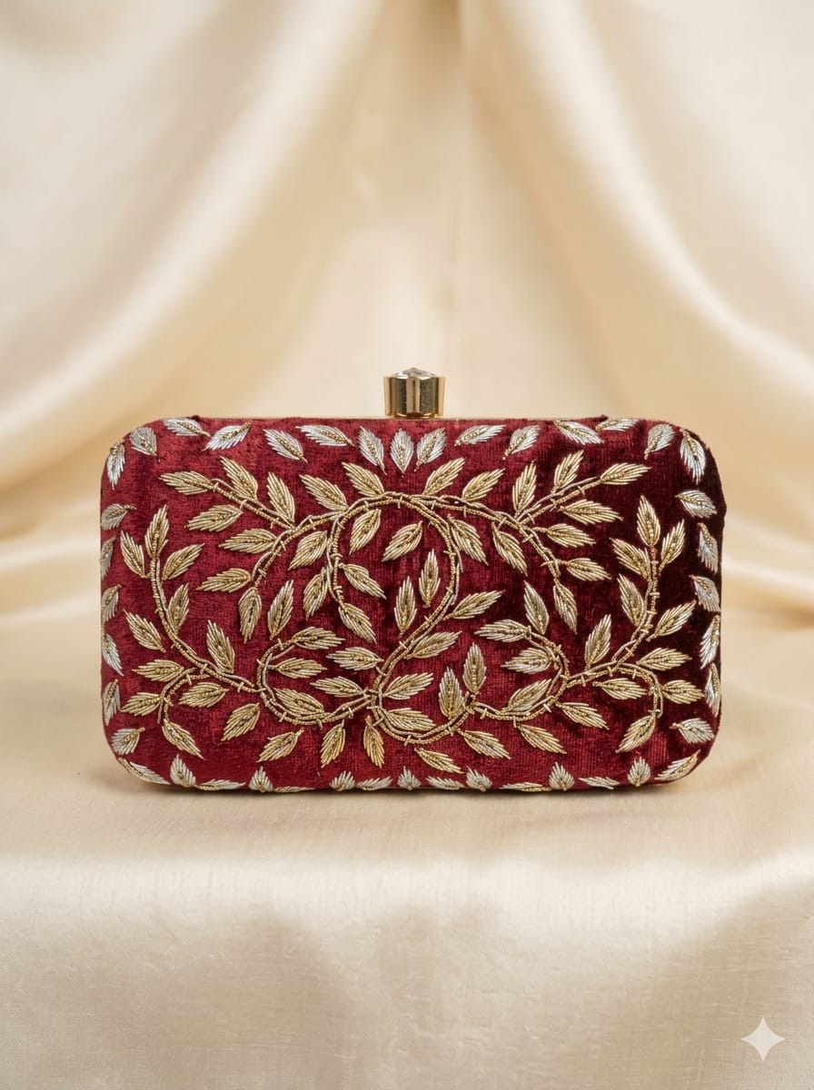 VRPS Embroidered Clutch | Handcrafted Ethnic Bag | SWIS-5201