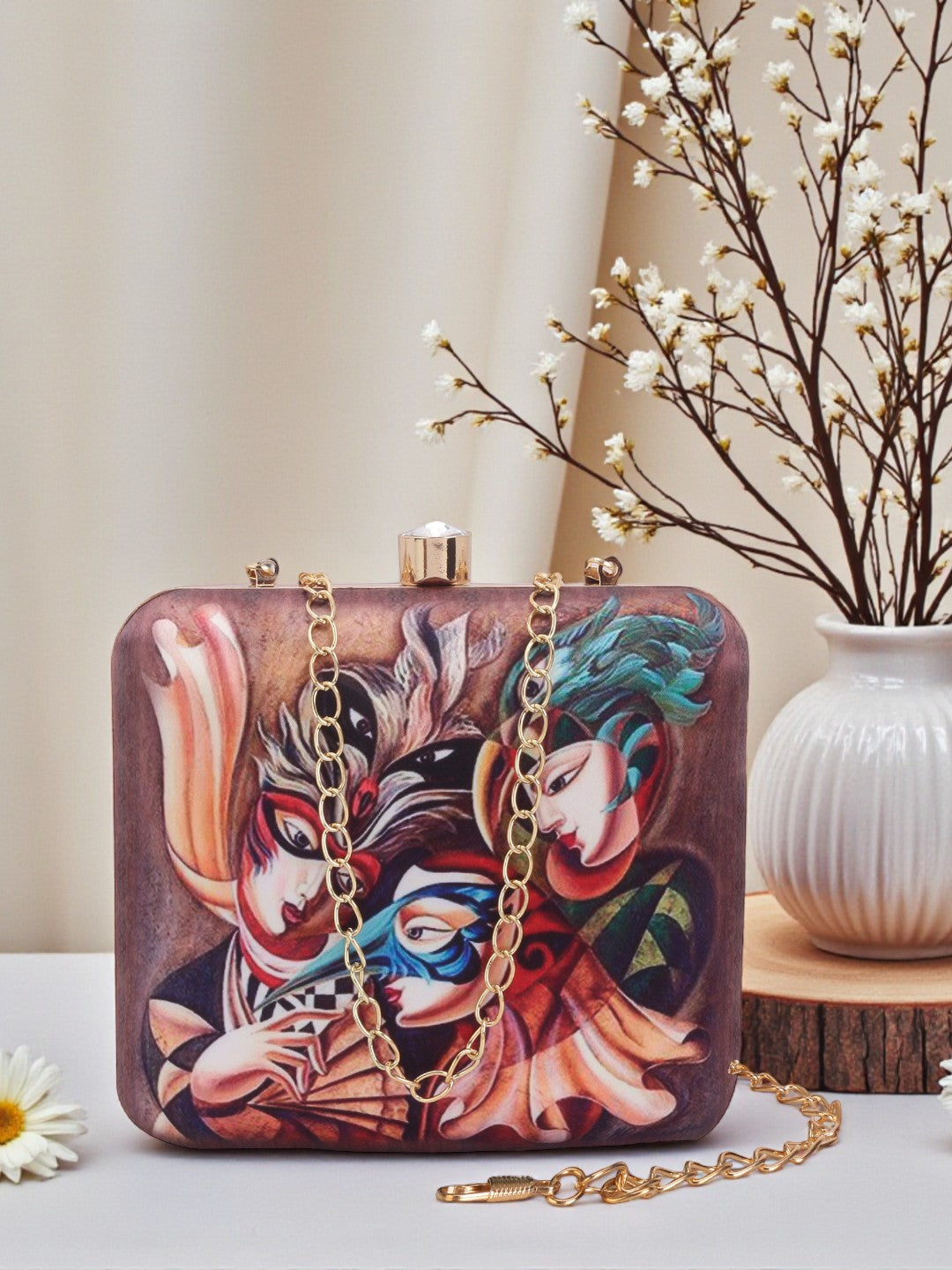 VRPS Printed Clutch | Handcrafted Ethnic Bag | SWIS-521
