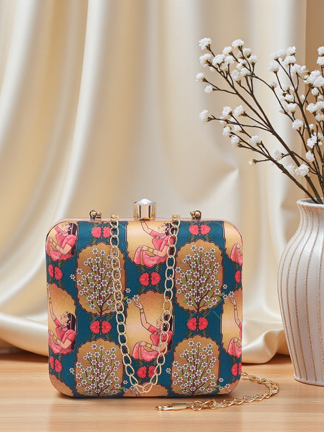 VRPS Printed Clutch | Handcrafted Ethnic Bag | SWIS-522