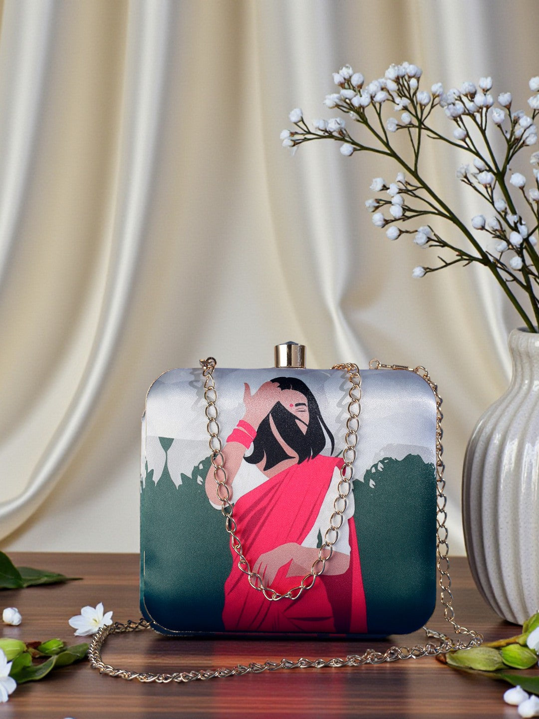 VRPS Printed Clutch | Handcrafted Ethnic Bag | SWIS-524