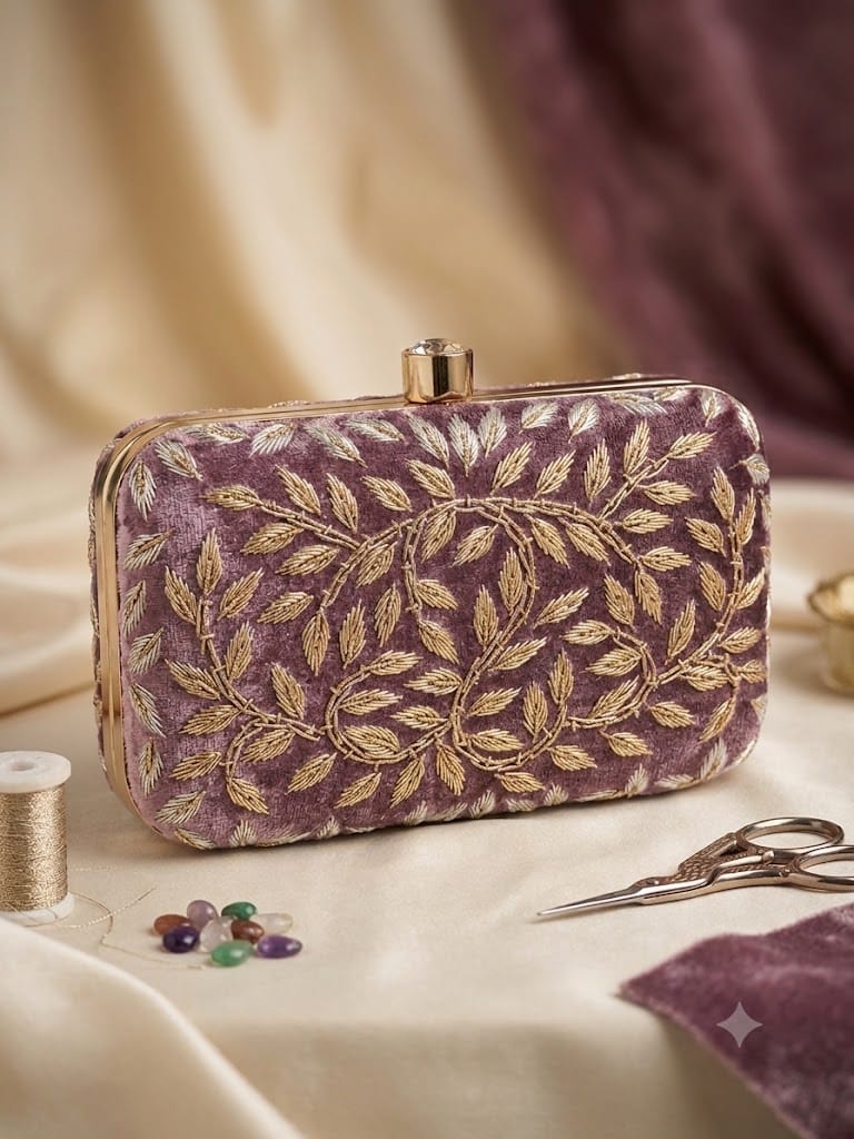 VRPS Embroidered Clutch | Handcrafted Ethnic Bag | SWIS-5244