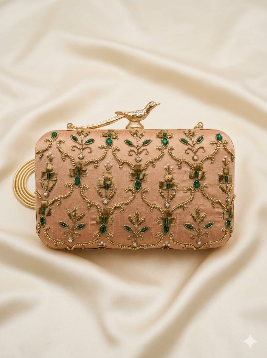 VRPS Embroidered Clutch | Handcrafted Ethnic Bag | SWIS-5274
