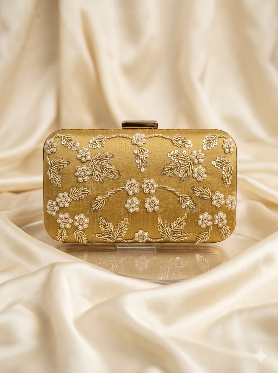 VRPS Embroidered Clutch | Handcrafted Ethnic Bag | SWIS-5278