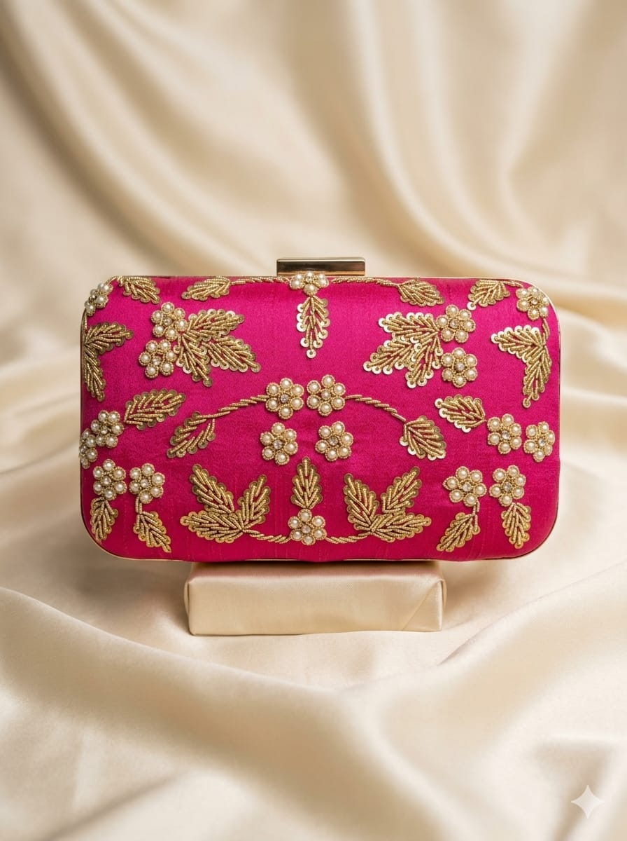 VRPS Embroidered Clutch | Handcrafted Ethnic Bag | SWIS-5279