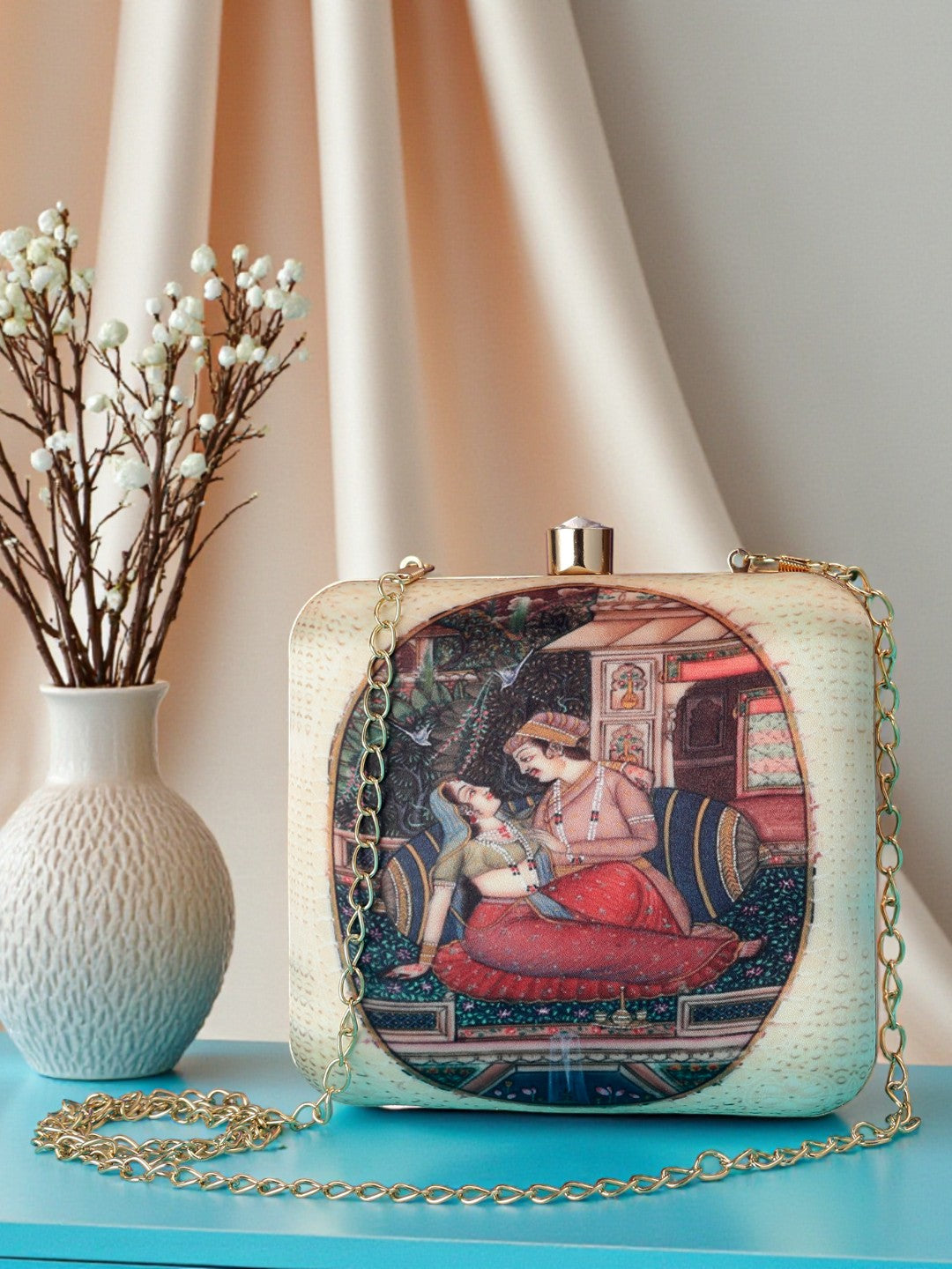 VRPS Printed Clutch | Handcrafted Ethnic Bag | SWIS-528