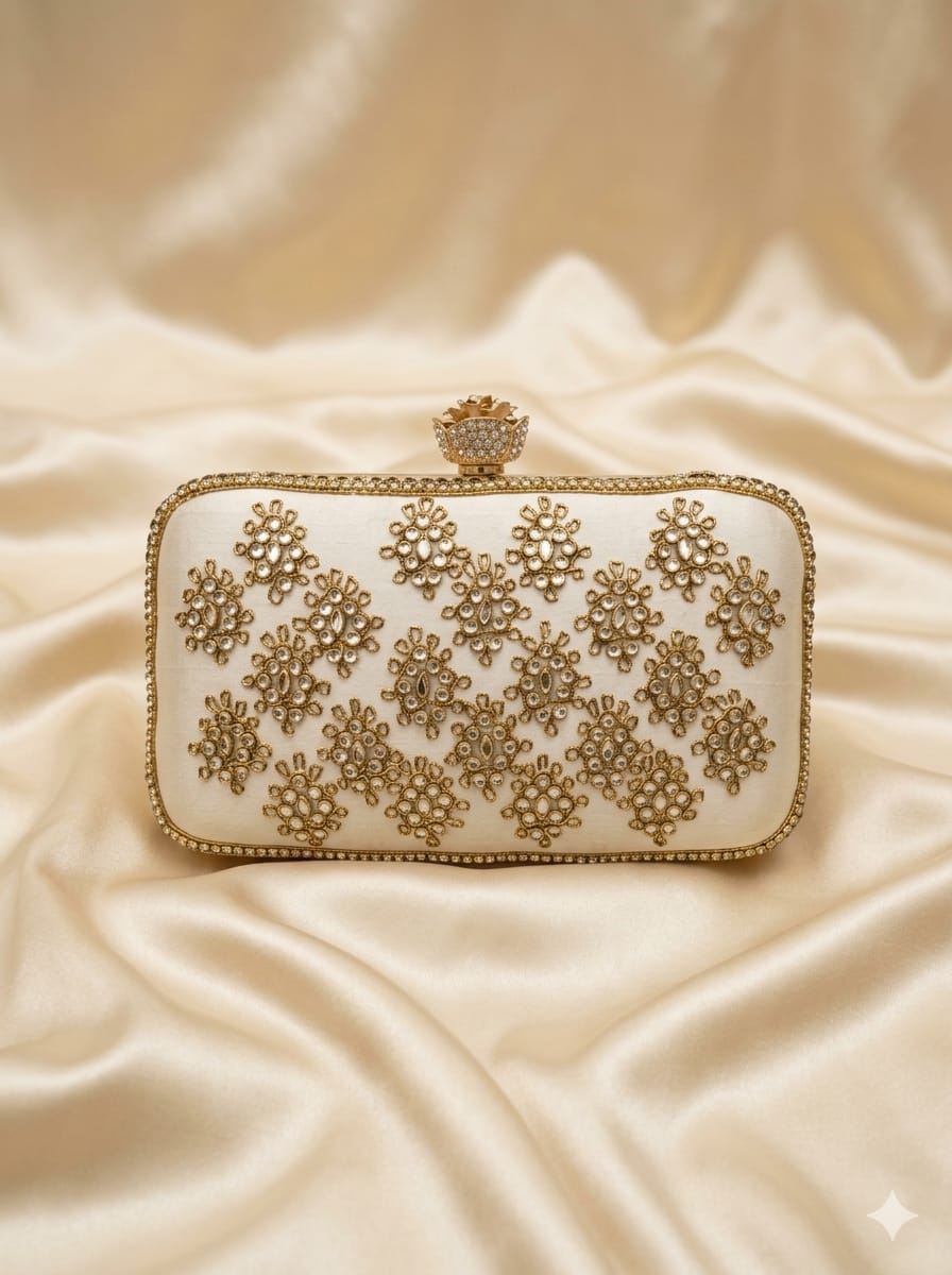 VRPS Embroidered Clutch | Handcrafted Ethnic Bag | SWIS-5281