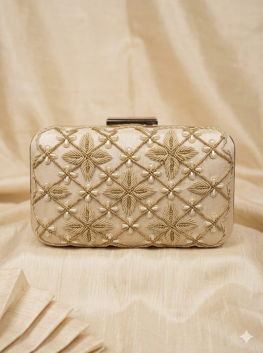 VRPS Embroidered Clutch | Handcrafted Ethnic Bag | SWIS-5282