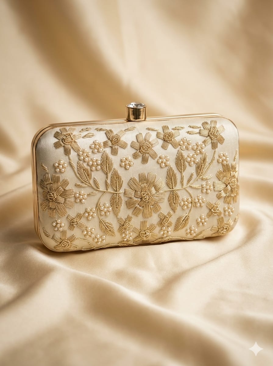 VRPS Embroidered Clutch | Handcrafted Ethnic Bag | SWIS-5283