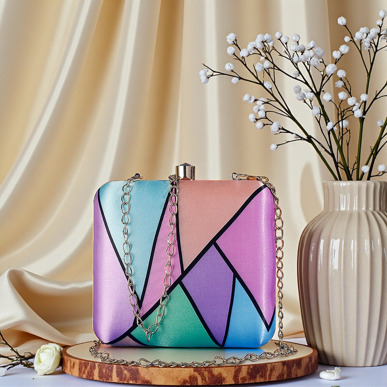 VRPS Printed Clutch | Handcrafted Ethnic Bag | SWIS-531