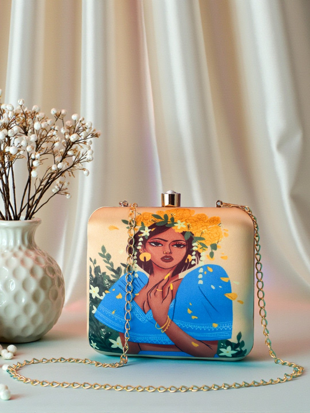 VRPS Printed Clutch | Handcrafted Ethnic Bag | SWIS-532