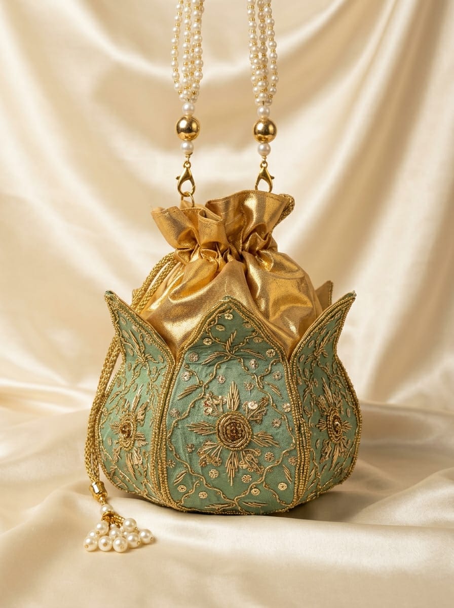 VRPS Lotus Potli | Handcrafted Ethnic Bag | SWIS-5323