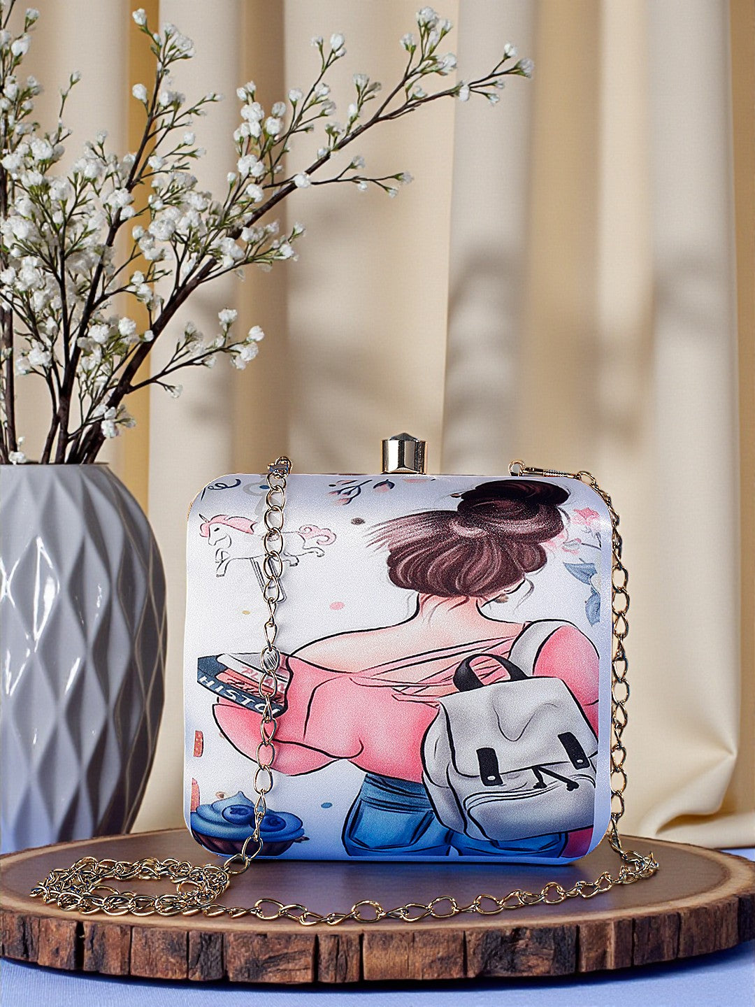 VRPS Printed Clutch | Handcrafted Ethnic Bag | SWIS-534