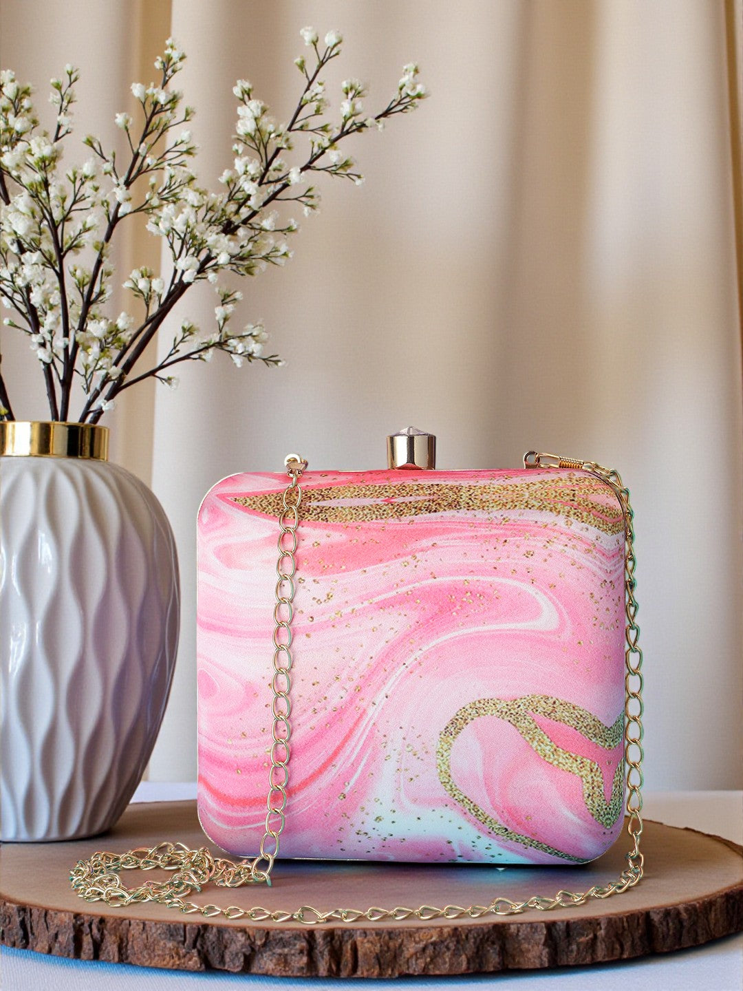 VRPS Printed Clutch | Handcrafted Ethnic Bag | SWIS-535