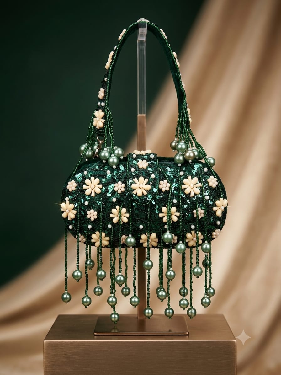 VRPS Embroidered Clutch | Handcrafted Ethnic Bag | SWIS-5355