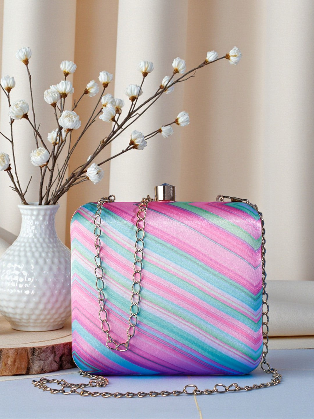 VRPS Printed Clutch | Handcrafted Ethnic Bag | SWIS-536