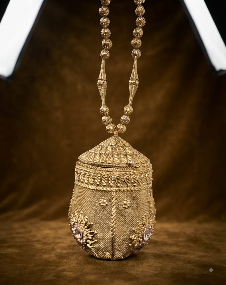 VRPS Metal Clutch | Handcrafted Ethnic Bag | SWIS-5382