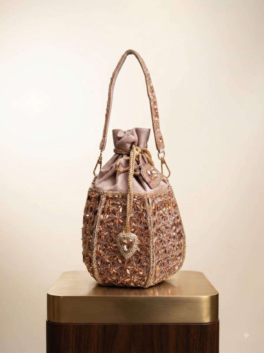 VRPS Lotus Potli | Handcrafted Ethnic Bag | SWIS-5389