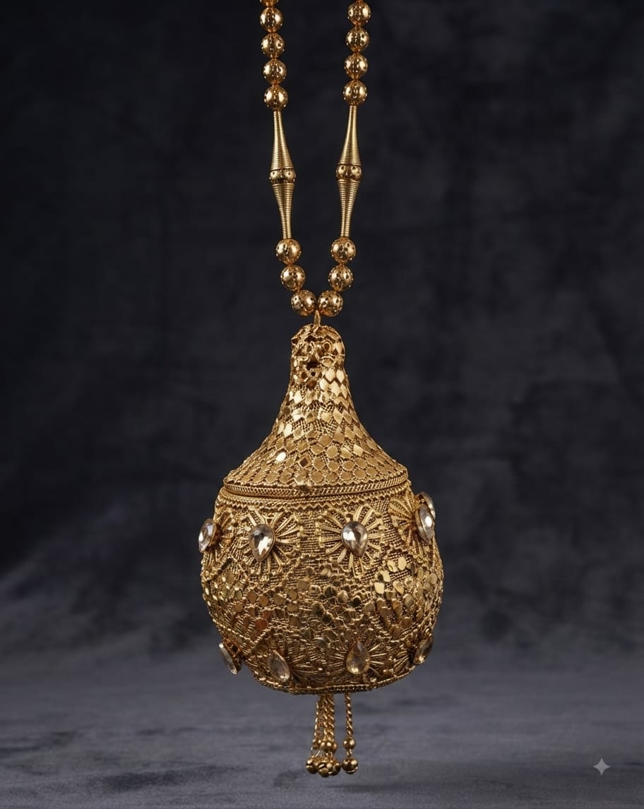 VRPS Metal Clutch | Handcrafted Ethnic Bag | SWIS-5399