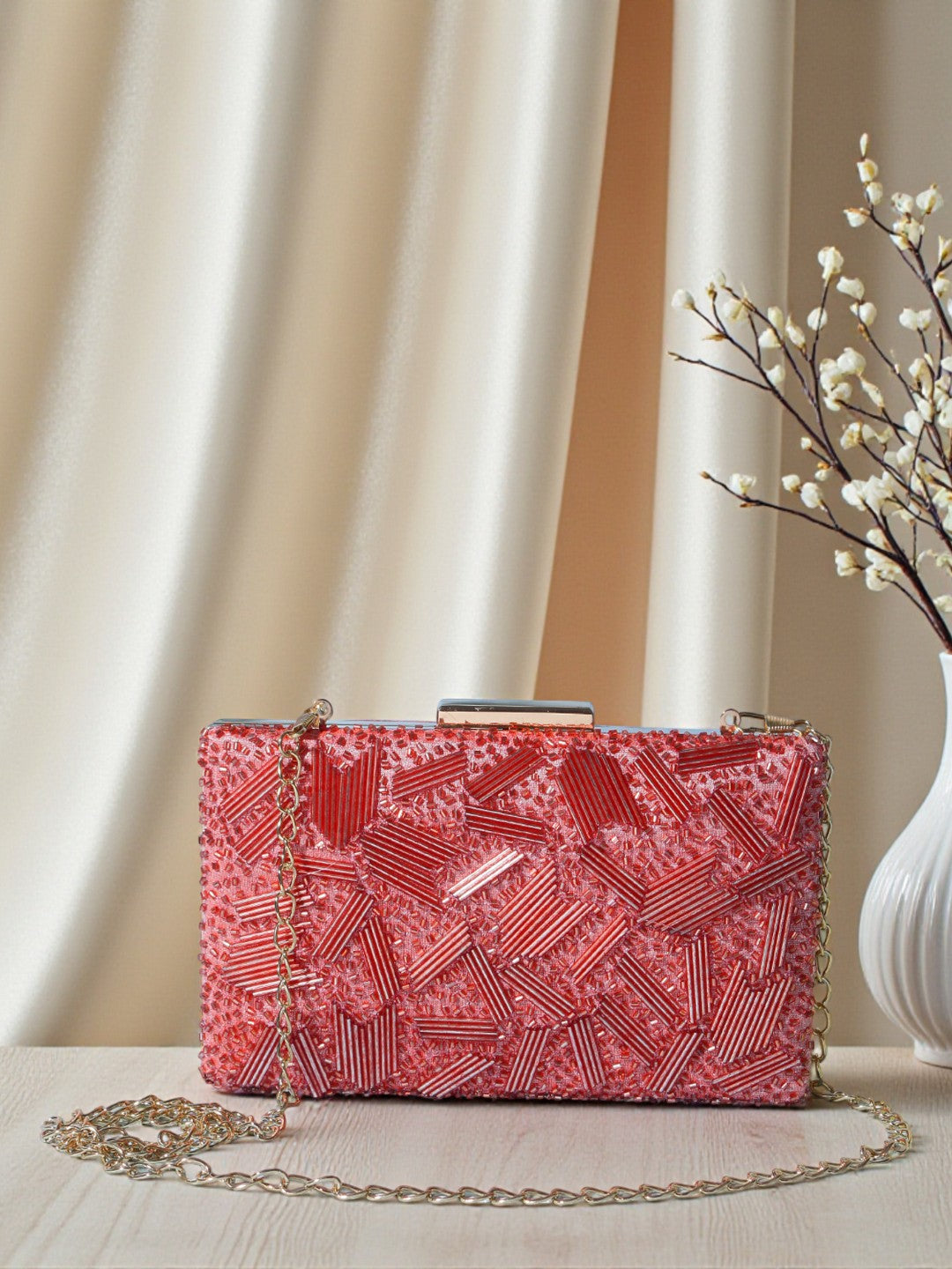 VRPS Embroidered Clutch | Handcrafted Ethnic Bag | SWIS-543