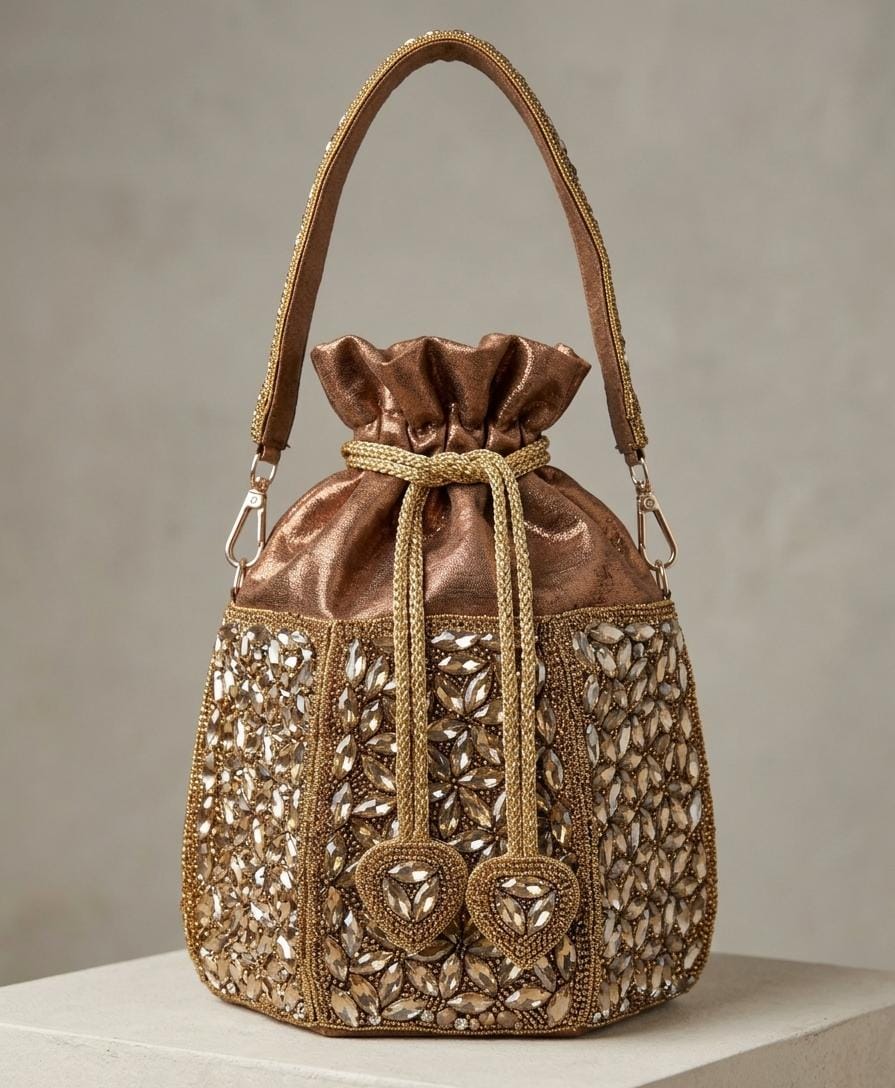 VRPS Lotus Potli | Handcrafted Ethnic Bag | SWIS-5438