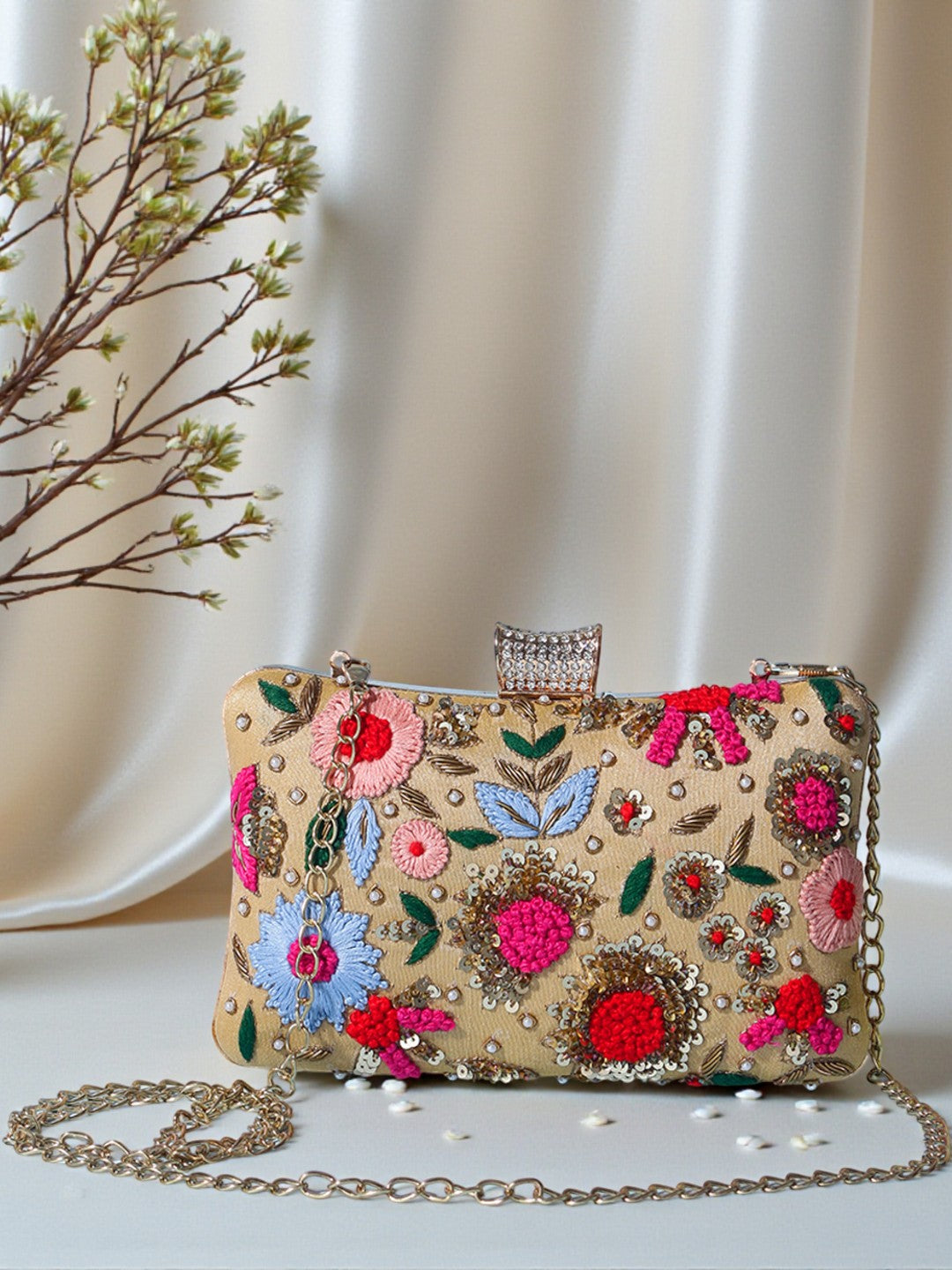 VRPS Embroidered Clutch | Handcrafted Ethnic Bag | SWIS-544