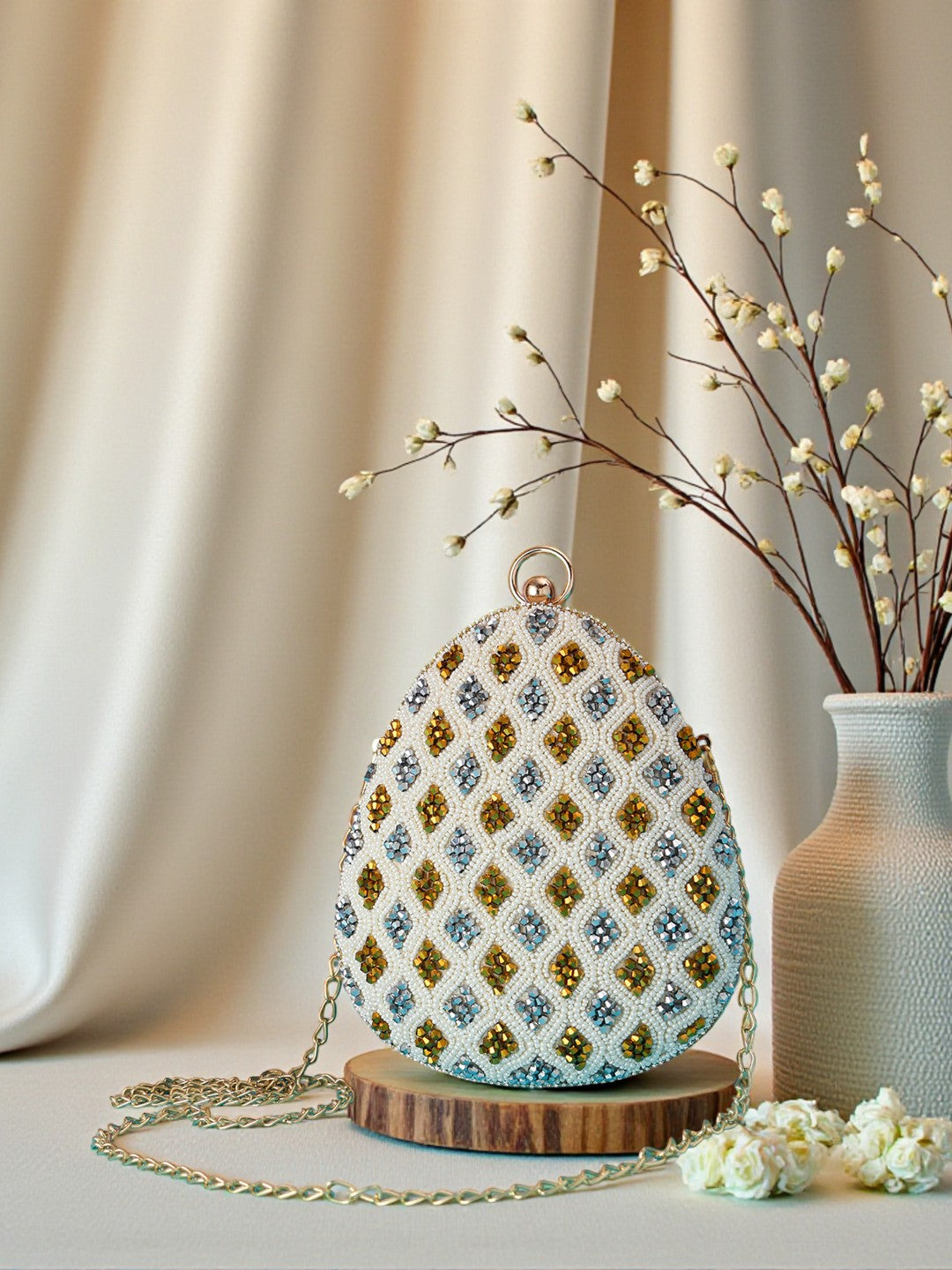 VRPS Embroidered Clutch | Handcrafted Ethnic Bag | SWIS-548
