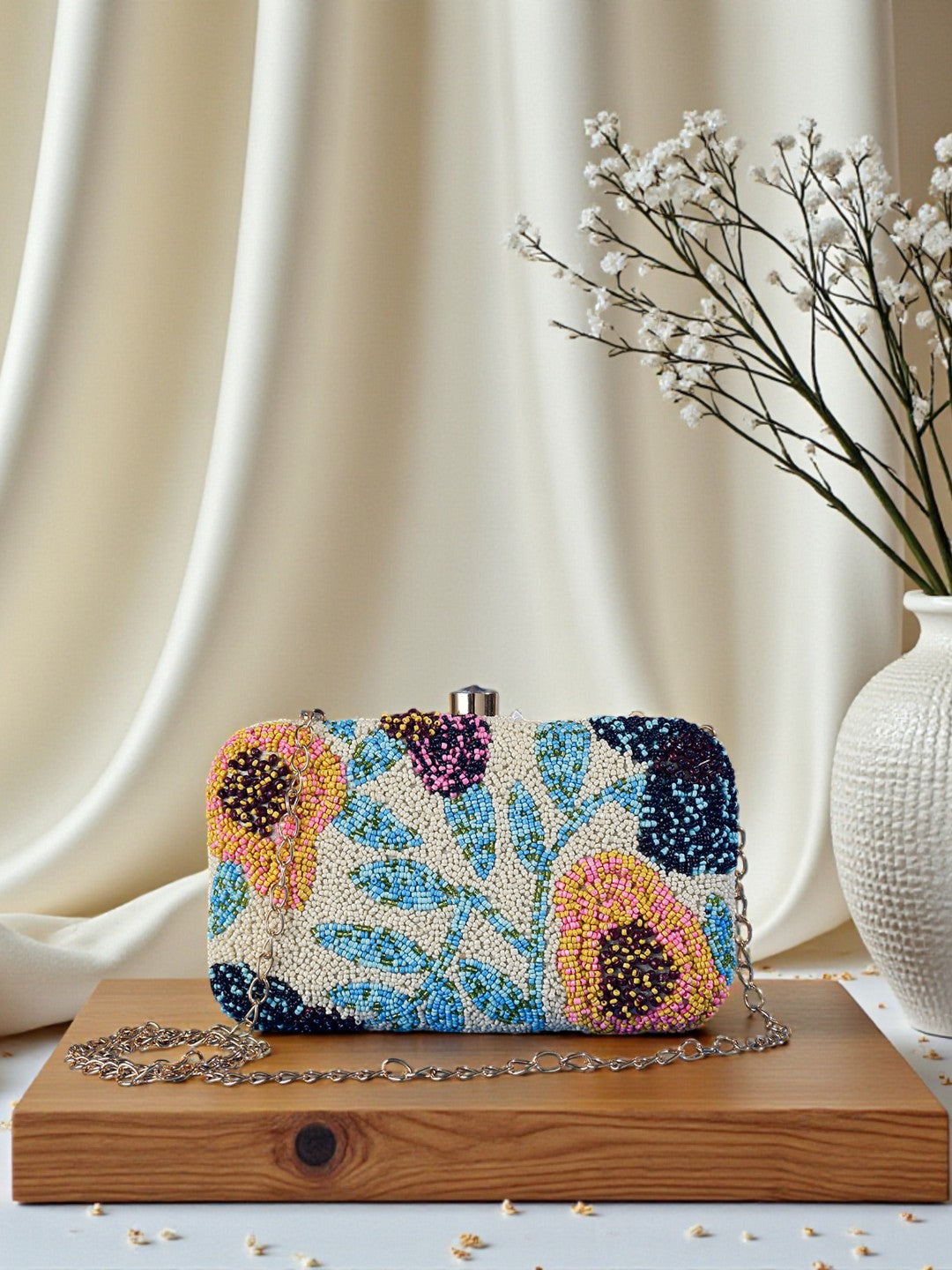 VRPS Embroidered Clutch | Handcrafted Ethnic Bag | SWIS-549