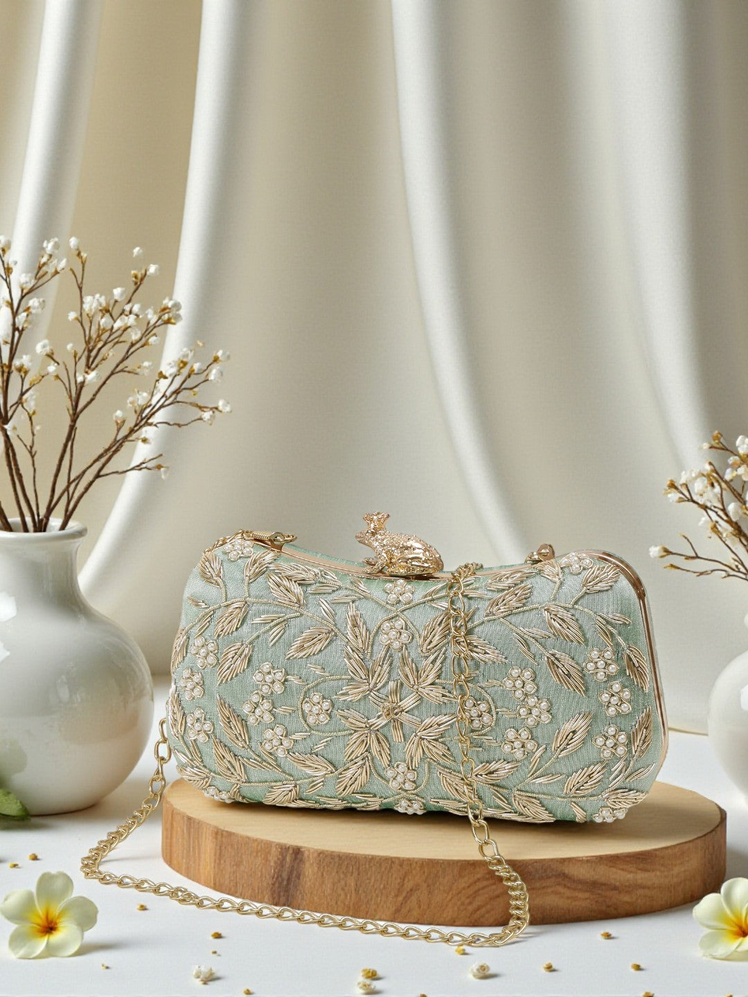 VRPS Embroidered Clutch | Handcrafted Ethnic Bag | SWIS-550
