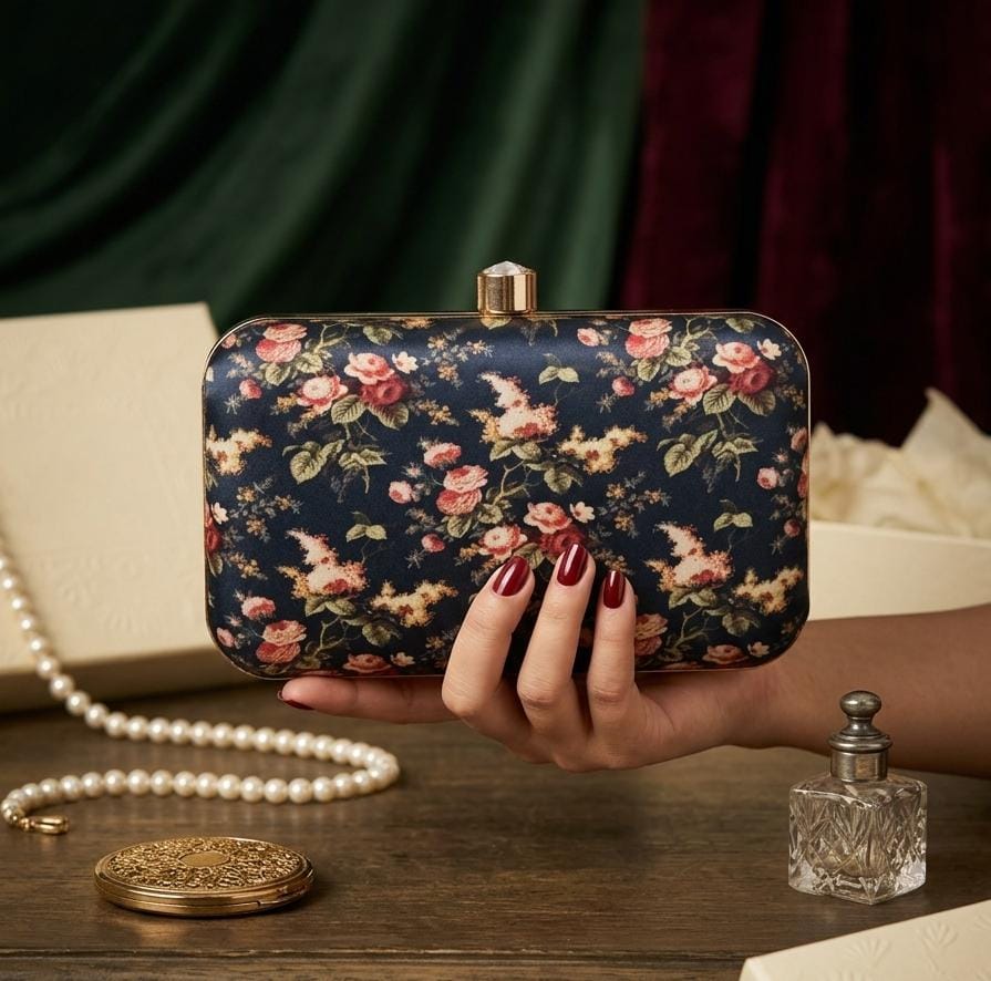 VRPS Printed Clutch | Handcrafted Ethnic Bag | SWIS-5513