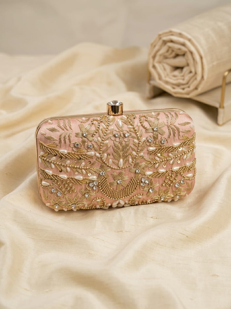 VRPS Embroidered Clutch | Handcrafted Ethnic Bag | SWIS-5522