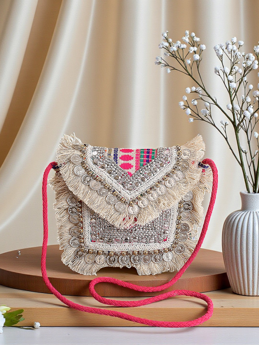 Handcrafted Banjara Boho Bag SWIS-557 | VRPS Handicrafts | Indian Ethnic Bag