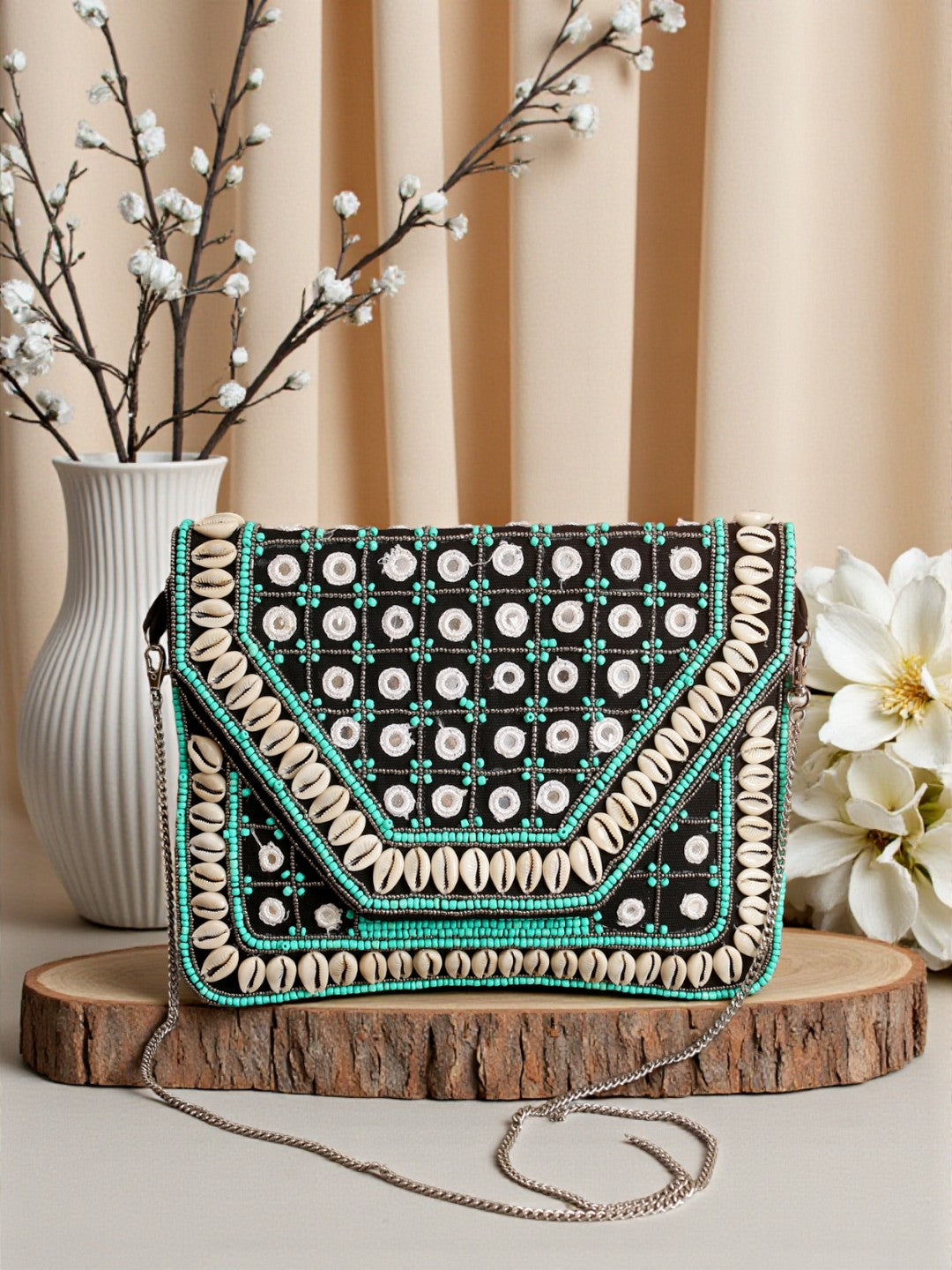 Handcrafted Banjara Boho Bag SWIS-558 | VRPS Handicrafts | Indian Ethnic Bag