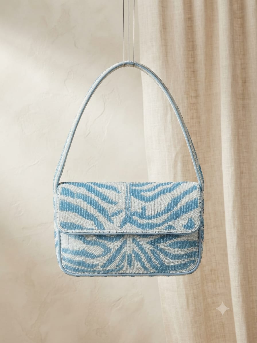 VRPS Beaded Clutch | Handcrafted Ethnic Bag | SWIS-5589