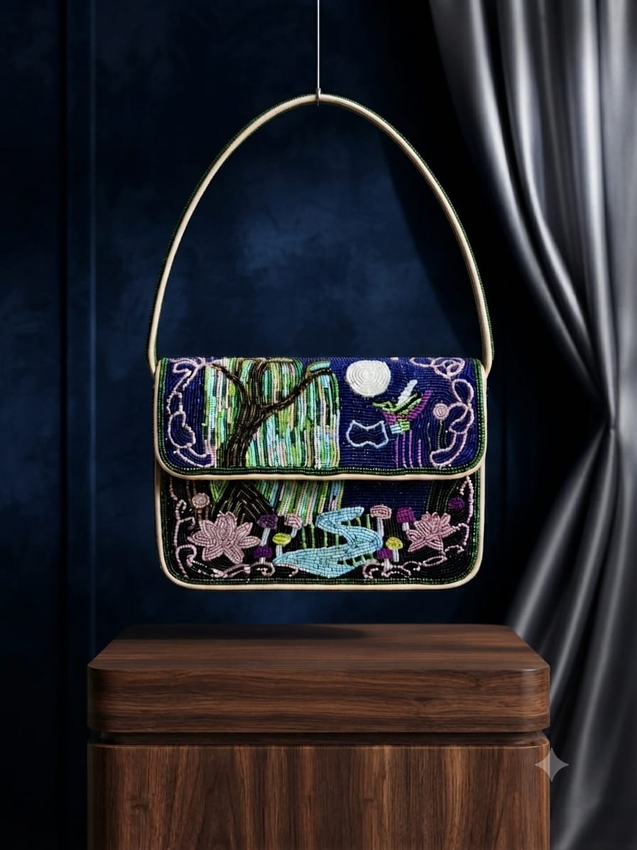 VRPS Beaded Clutch | Handcrafted Ethnic Bag | SWIS-5590