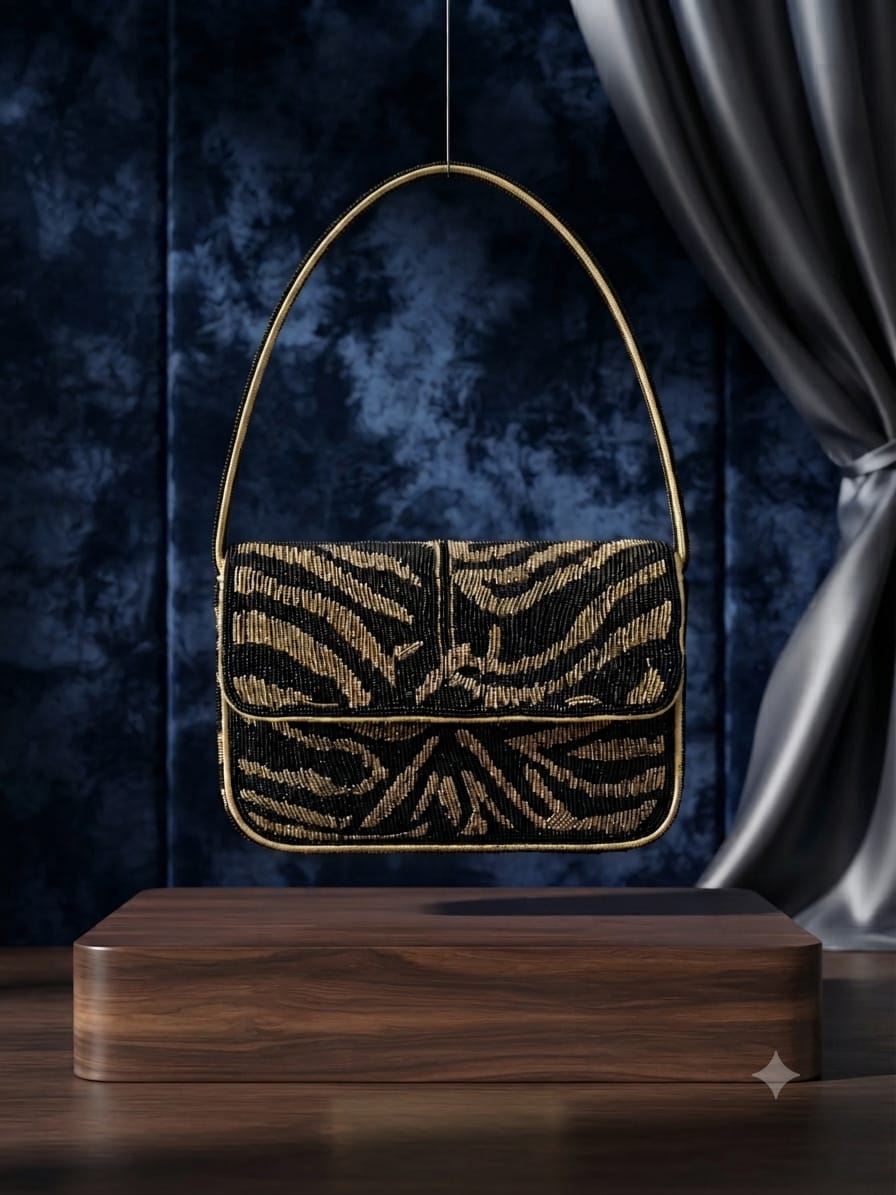 VRPS Beaded Clutch | Handcrafted Ethnic Bag | SWIS-5591