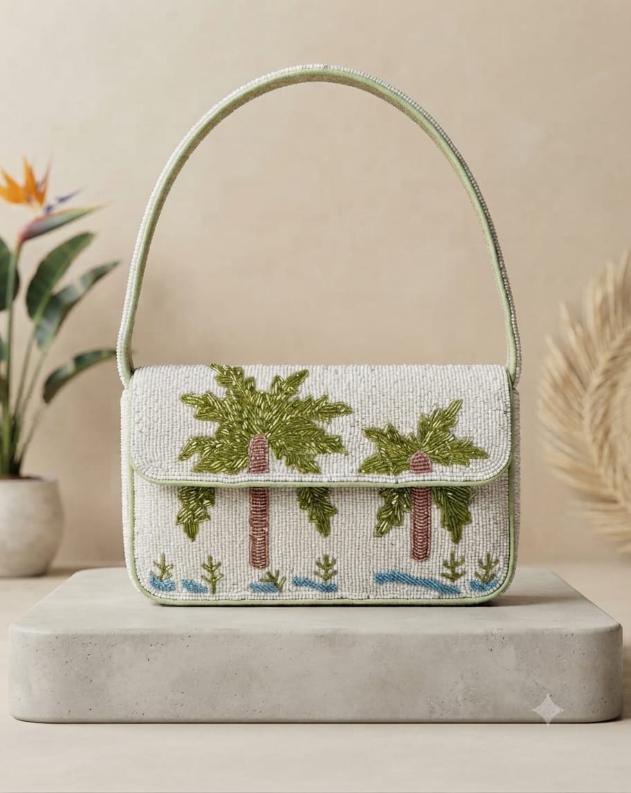 VRPS Beaded Clutch | Handcrafted Ethnic Bag | SWIS-5595